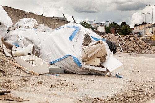 Mayfair residential building preparing for loft clearance