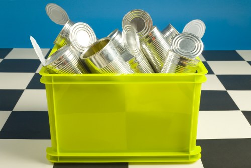 Business waste removal services in a modern office environment in Mayfair