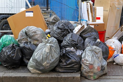 Professional waste clearance team at work in Mayfair